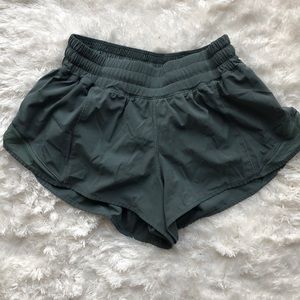Lululemon Army Green Running Shorts